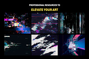 200+ Glitch Effect Overlays, a Texture Graphic by Mikel Blazgad (Thumbnail 4 of 11)