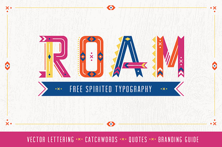 ROAM: Geometric Type Collection, a Font by Anugraha Design