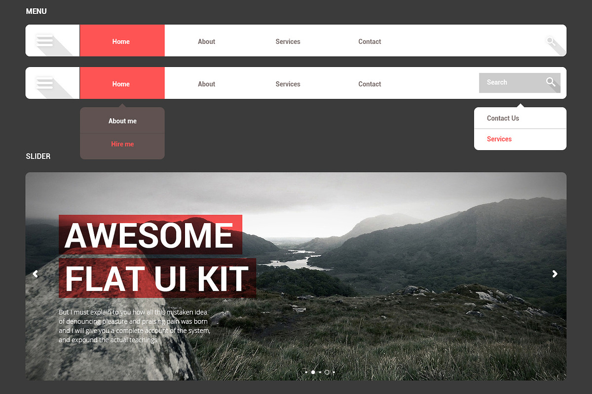 Bootstrap 3.0 Awesome Flat Ui Kit, a Bootstrap Template by IB (Photo 2 of 5)