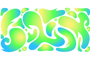 Funky liquid shape design with, an Illustration by art PVP - market