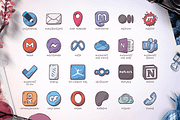 Hand-drawn Social Media Icons, a Solid Icon by Good Stuff No Nonsense (Thumbnail 5 of 13)