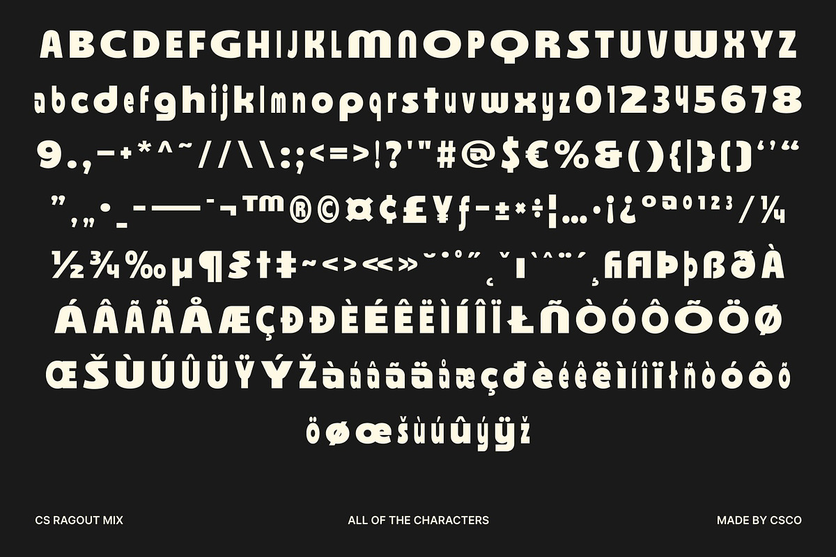 CS Ragout Mix, a Sans Serif Font by Craft Supply Co. (Photo 8 of 8)
