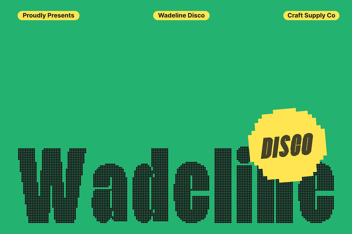 Wadeline Disco, a Sans Serif Font by Craft Supply Co. (Photo 1 of 8)