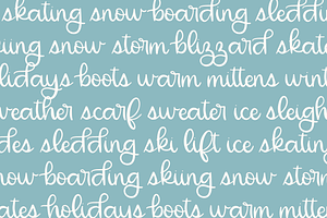 First Snowfall, Cute Script