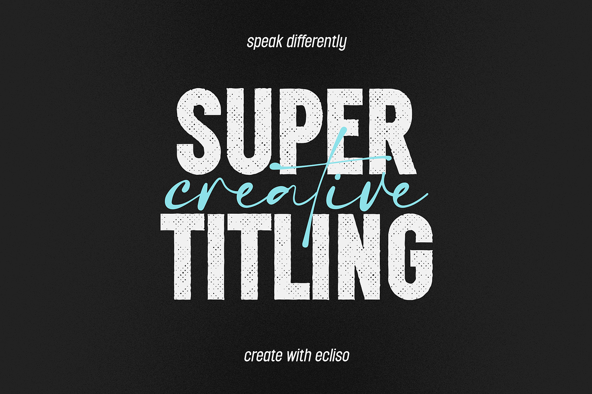 SALE! Ecliso - Sans and Script fonts, a Sans Serif Font by VP Fonts (Photo 12 of 14)