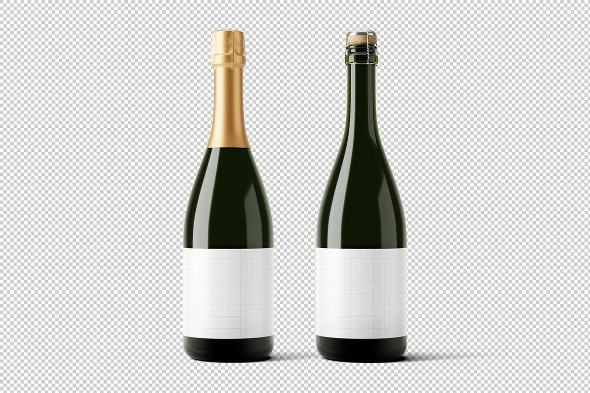 Champagne Bottle Mockup, a Product Mockup by zpackcreative (Photo 3 of 4)