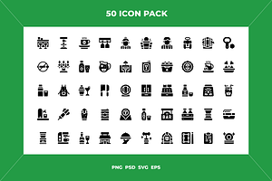 Bar icons, an Outline Icon by Wencory