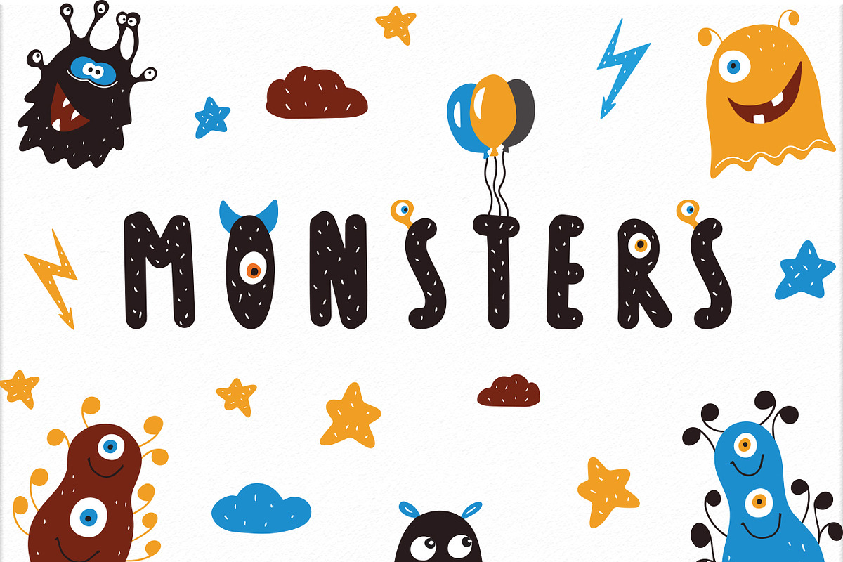 Monsters Vector clipart, an Animal Illustration by SketchCliparts (Photo 1 of 9)