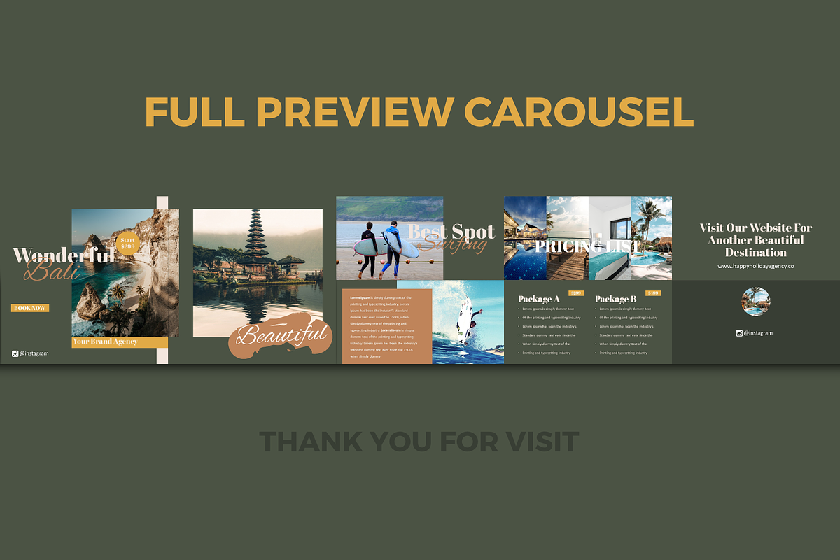 Traveling Agency ig Carousel, a Social Media Template by rivatxfz (Photo 3 of 4)