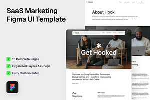 Hook - Digital Agency Figma Template, an UI Kit Template by FinestDevs
