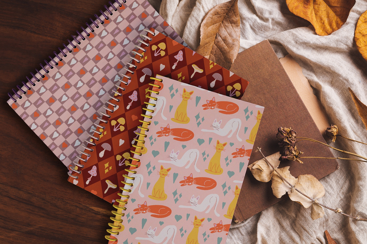 Cute cozy autumn graphics & patterns, a Seasonal Illustration by CapriceMeDesigns (Photo 18 of 24)
