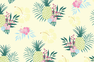 Hawaii Seamless Pattern Set