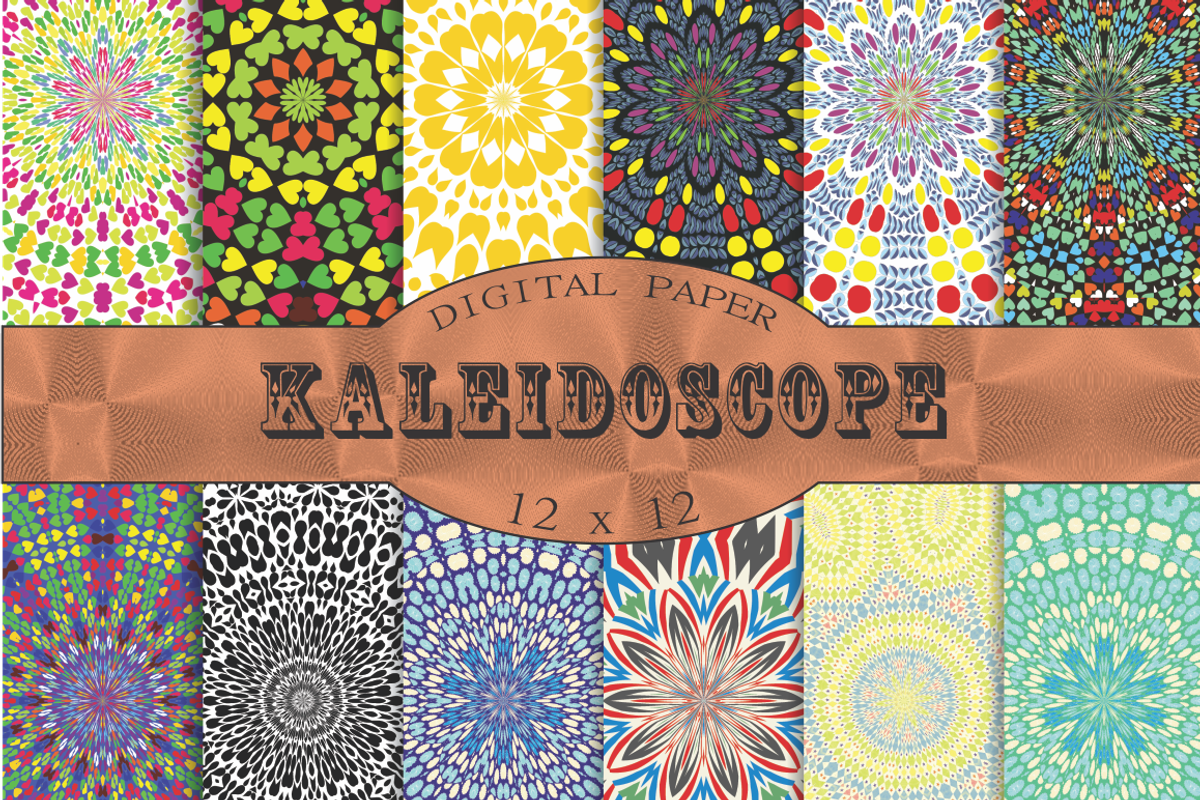 Kaleidoscope patterns, a Pattern Graphic by Kiwi Fruit Punch (Photo 1 of 2)