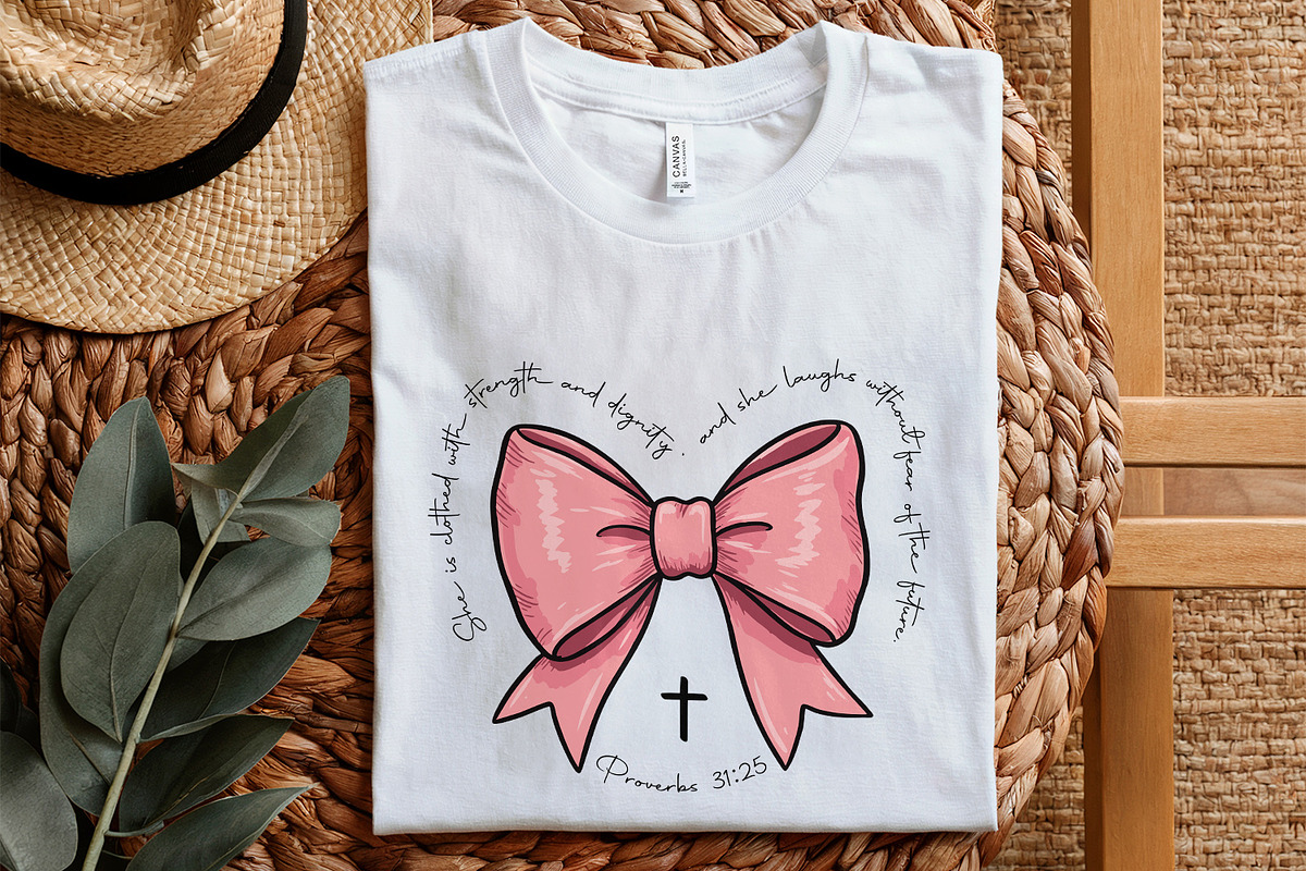 Proverbs Coquette Bow PNG, Pink Bow, an Illustration by SharpMarketplace (Photo 5 of 9)
