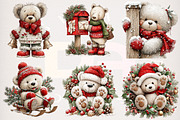 Whimsical Christmas Polar Bear PNG, a Transportation Illustration by Digital Artistic99 (Thumbnail 2 of 7)