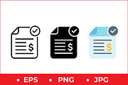 Finance Document Icons, a Solid Icon by Artonix (Thumbnail 1 of 2)