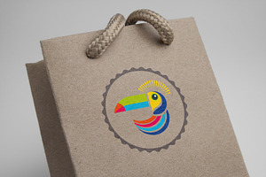 Colorful Pelican Logo Template