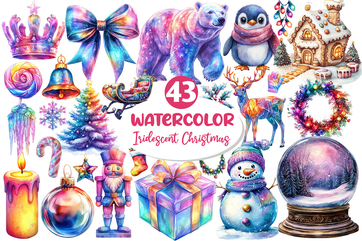 Iridescent Christmas Sublimation, an Illustration by Dream Creation (Photo 1 of 4)