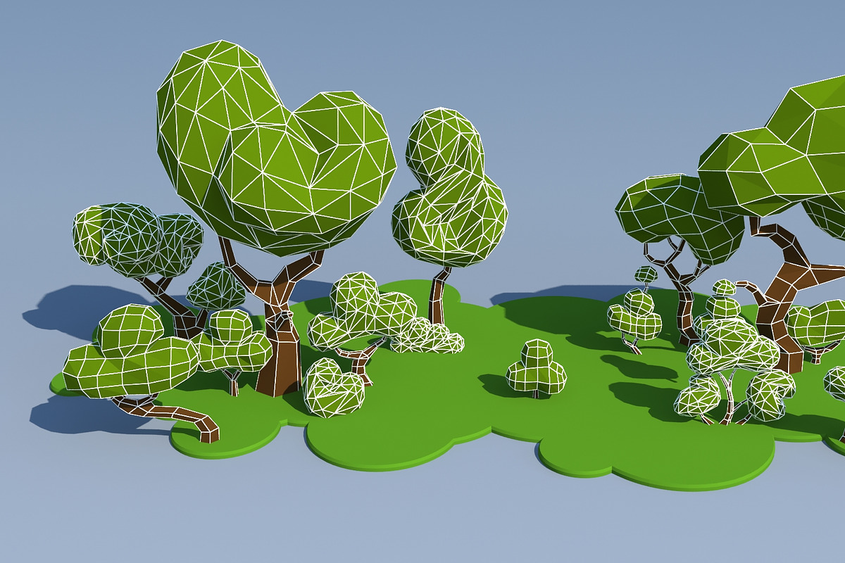 Trees And Bushes, an Environmental 3D Model by Saintpix (Photo 21 of 35)