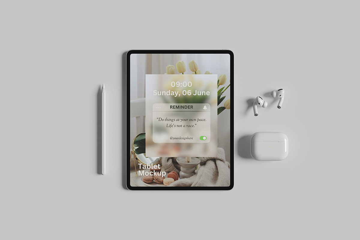 Tablet Pro Mockup, an iPad Mockup by bimockup (Photo 3 of 6)