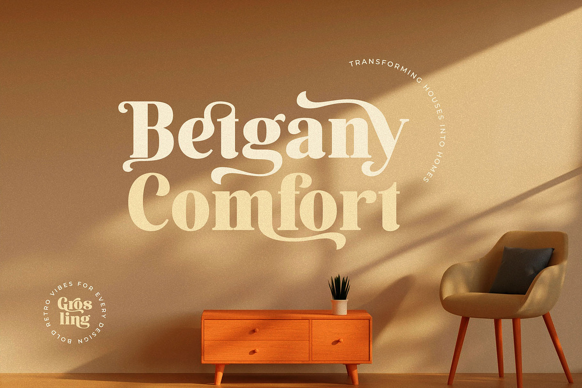 Grosling - Retro Bold Serif Font, a Serif Font by Jimoji (Photo 2 of 7)