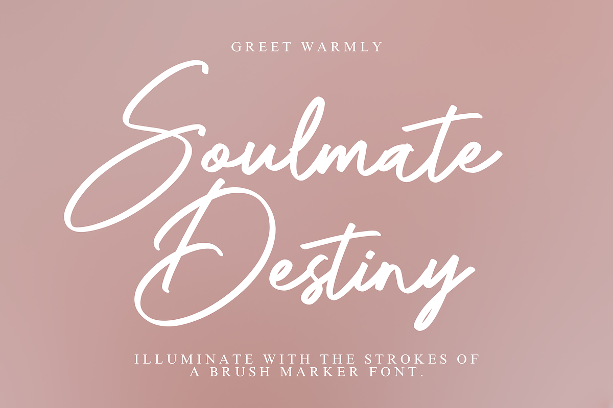 Soulmate Destiny, a Script Font by Gatype (Photo 1 of 10)