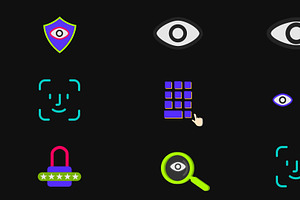 Cyber Security Icons Motion Graphics, a Graphic by 2dfx