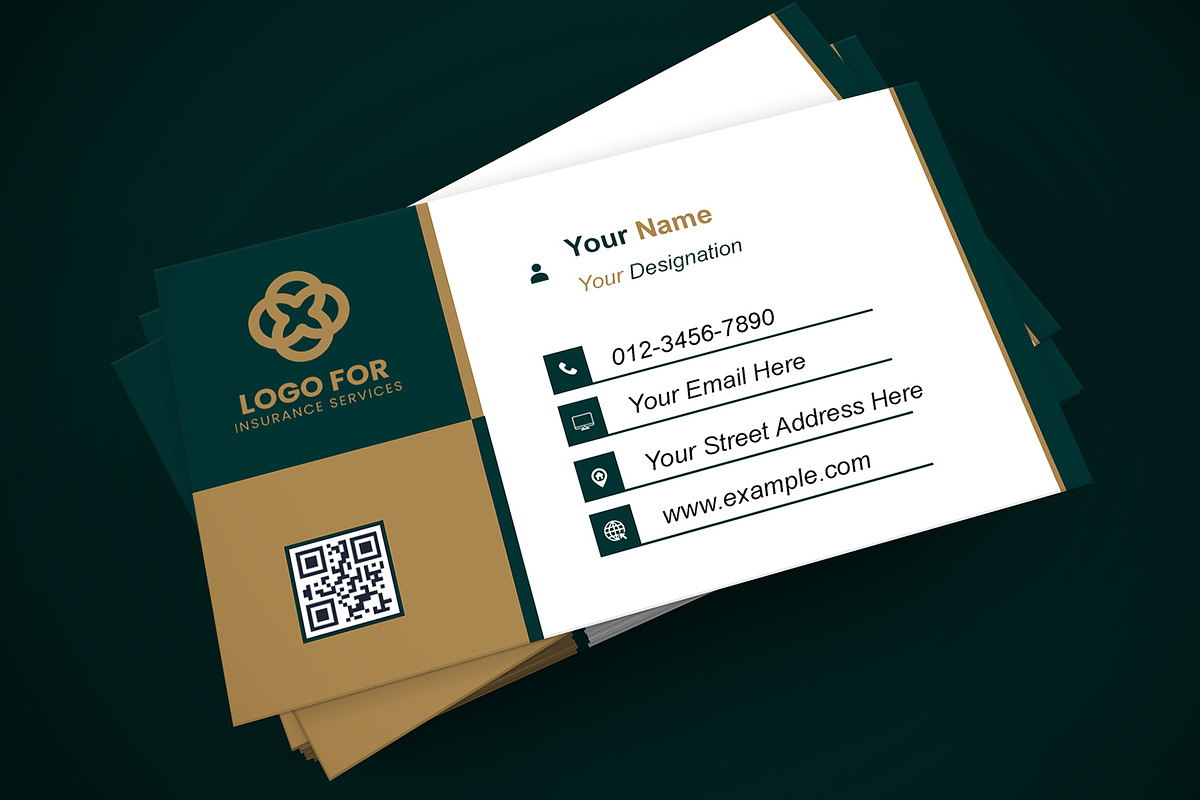 Simple Business Card Template PSD preview 6