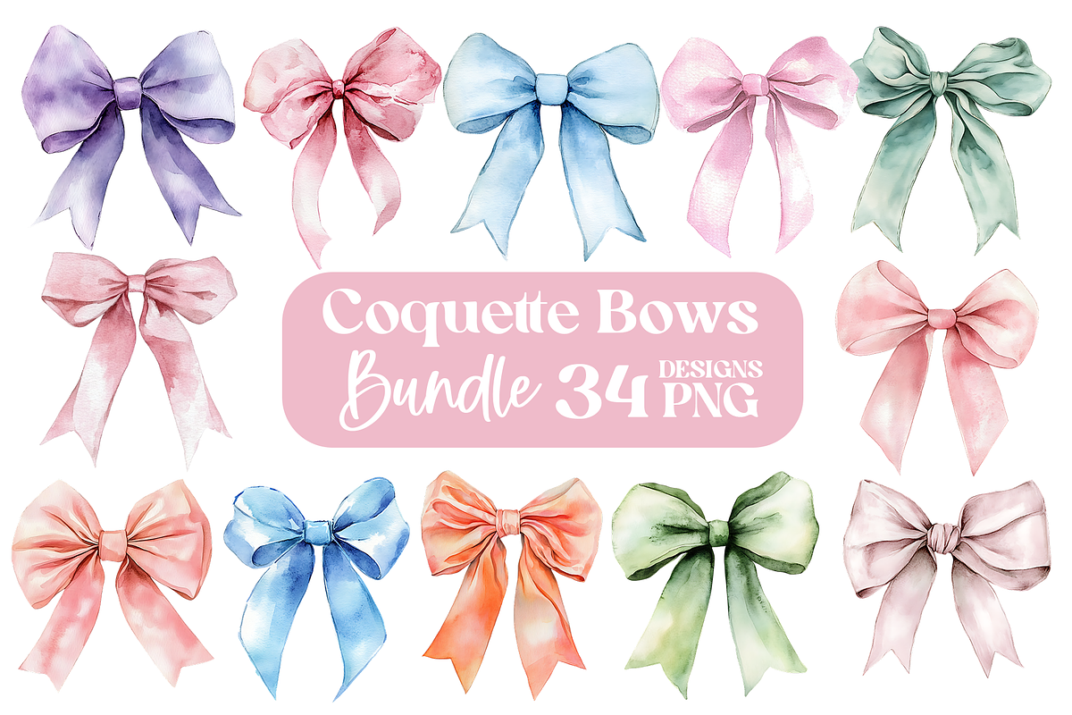 Coquette Bows, an Object Graphic by MaNechaeva (Photo 1 of 3)