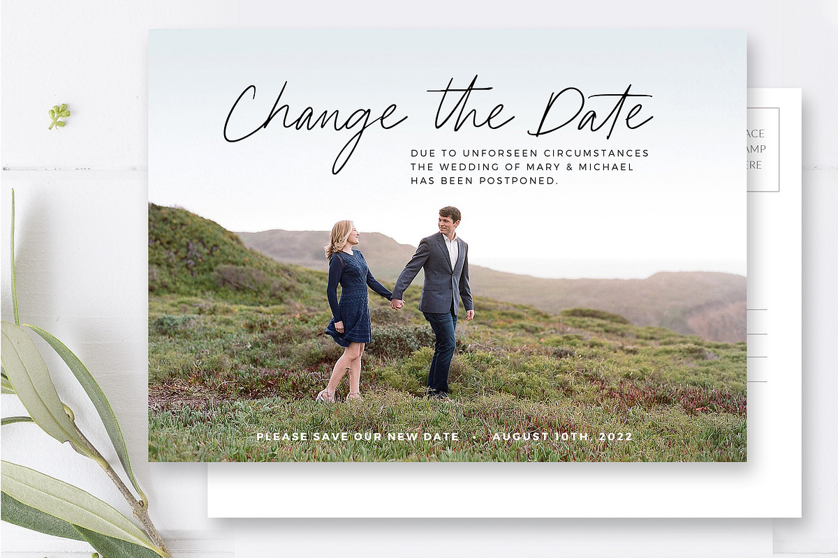 Save the Date Photo Card PSD, a Card Template by By Stephanie Design (Photo 5 of 5)