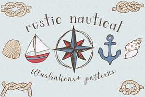 Rustic Nautical Illustrations