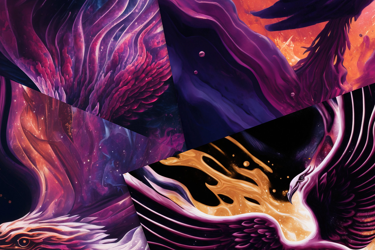 Rebirth of a Phoenix, a Background Graphic by Curve Design