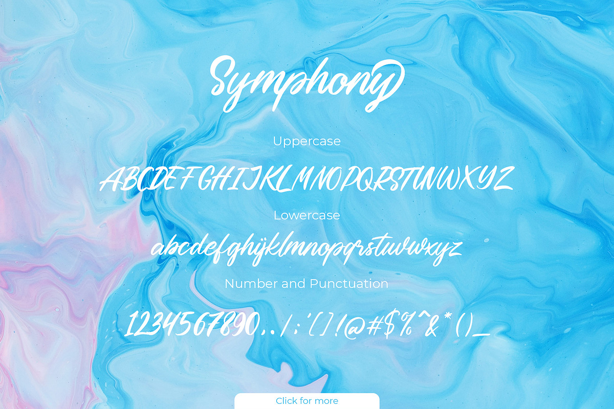 Symphony Script Font preview 7
