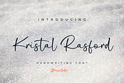 Kristal Rasford Handwriting, a Handwritten Font by Basnistudio (Thumbnail 1 of 10)