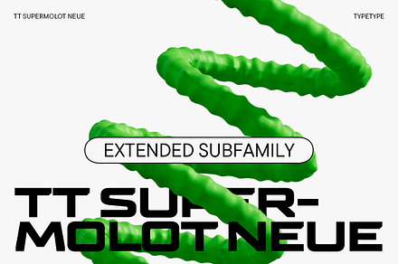 TT Supermolot Neue Extended, a Sans Serif Font by TypeType