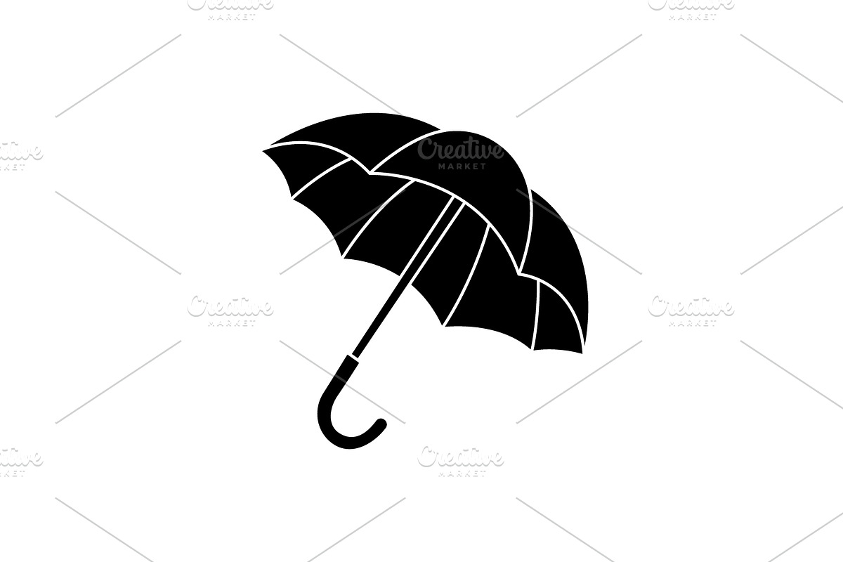Black solid silhouette of an, an Object Illustration by GraphiShop