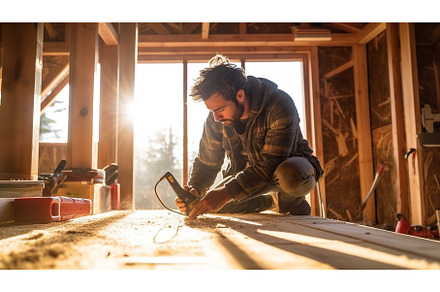 A man is working on a piece of wood, a Person Photo by tilialucida