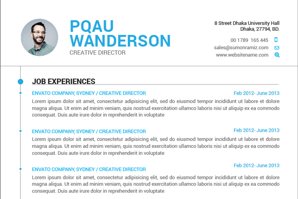 Clean Resume/CV, a Resume Template by DesignGhar (Photo 3 of 4)