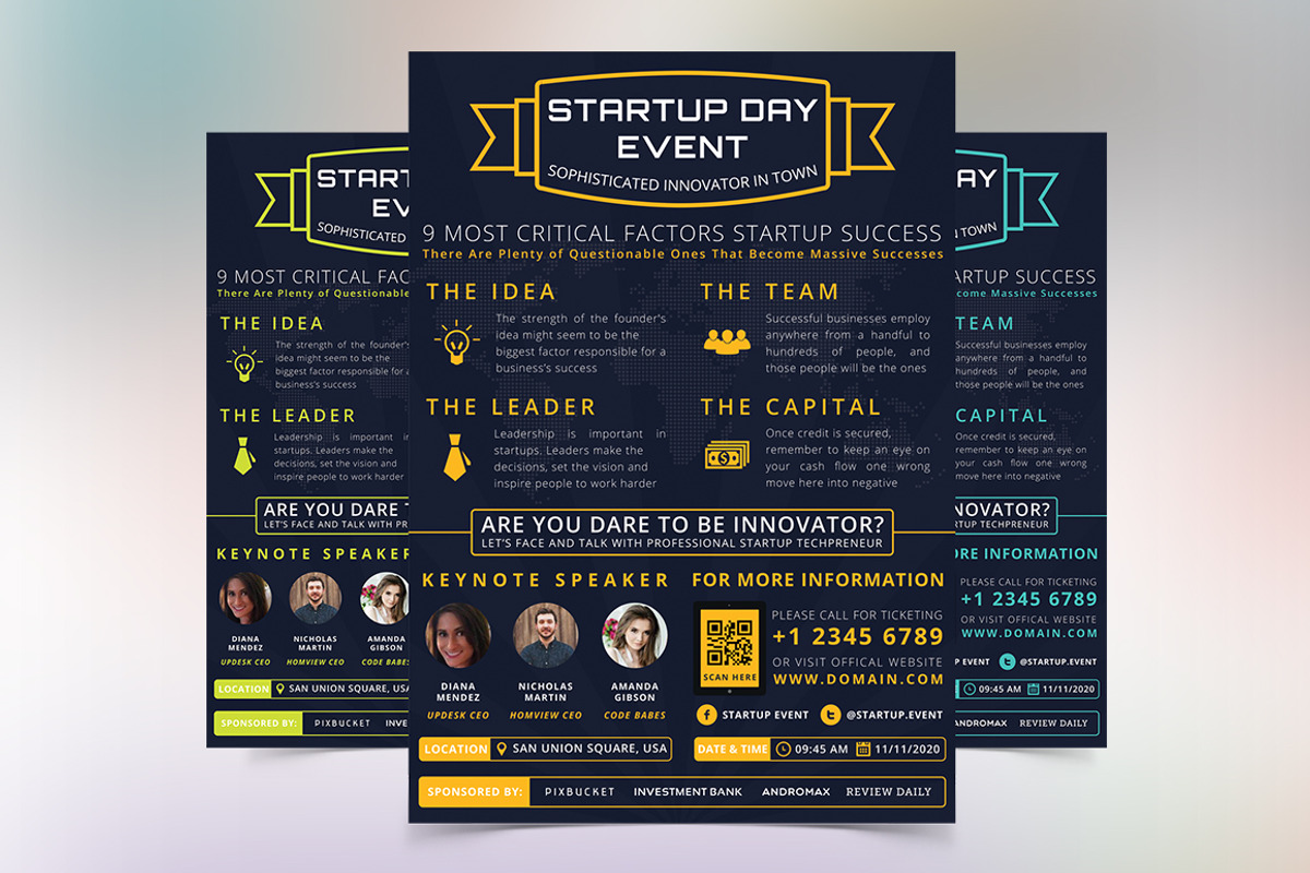 Startup Day Event Flyer, a Flyer Template by Affantjie Photowork (Photo 1 of 5)