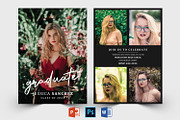 Graduation Announcement Template, a Card Template by Designscozy (Thumbnail 1 of 5)