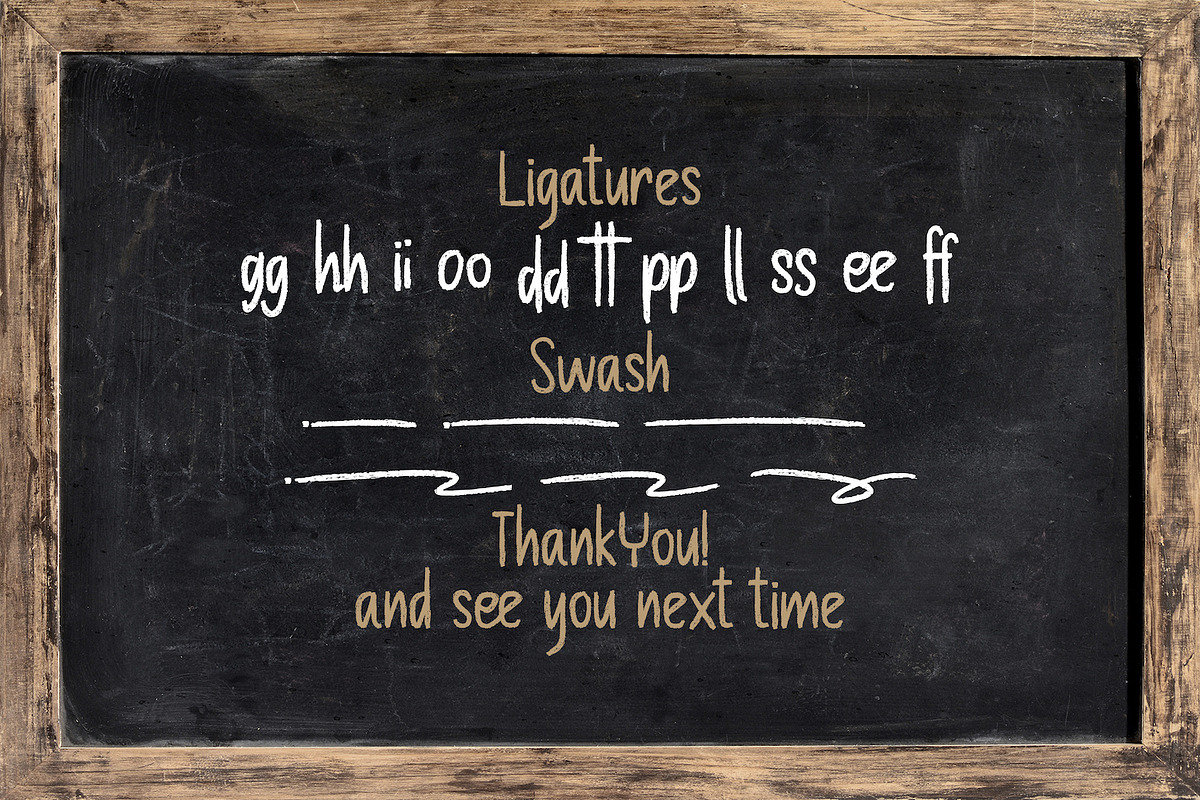 Chalk Board - A Handmade Chalk Font, a Handwritten Font by StringLabs (Photo 10 of 15)