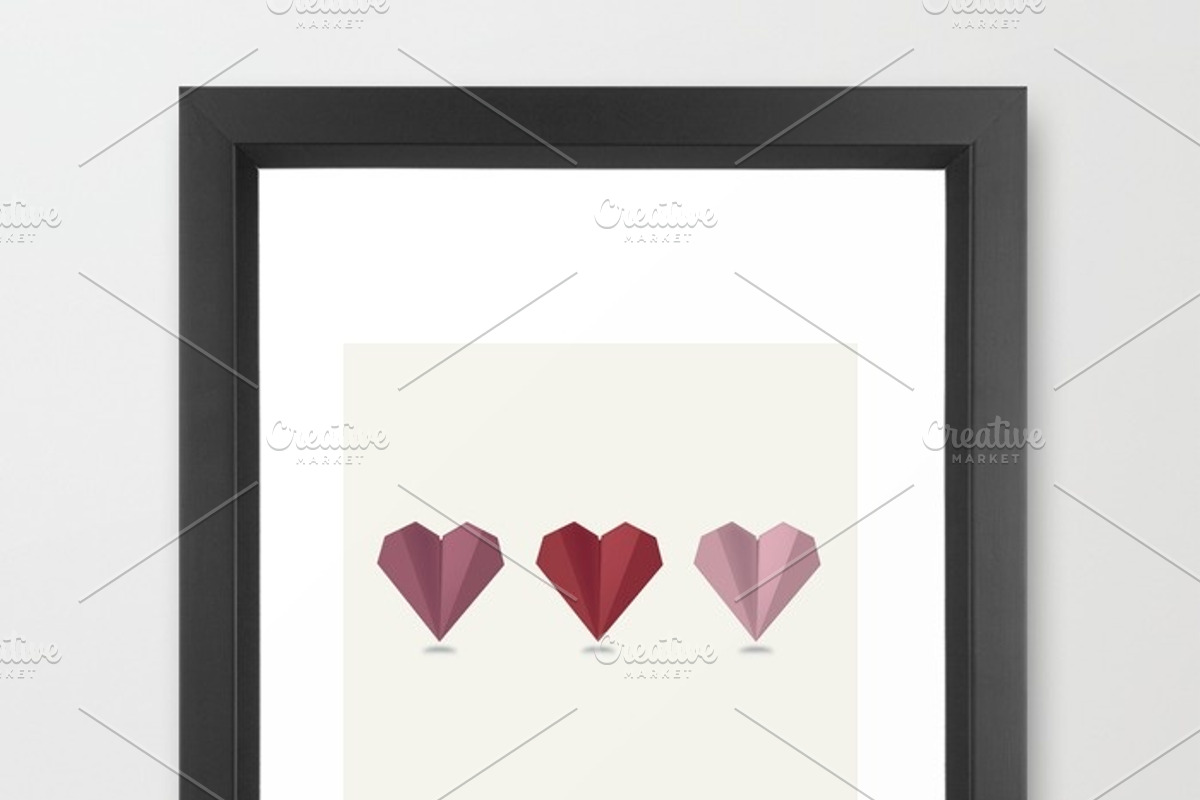 25 Origami Paper Hearts, an Object Graphic by katyapolo (Photo 3 of 3)