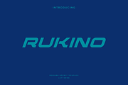 Rukino - Modern Display Typeface, a Sans Serif Font by Letterna (Thumbnail 1 of 4)