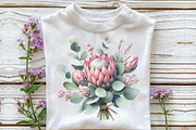 Watercolor Flower Bouquets Clipart, an Illustration by CraftArtStudio (Thumbnail 3 of 6)