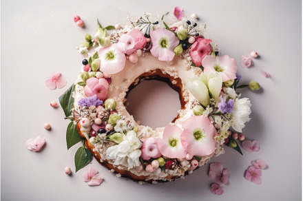 ring-shaped cake, surrounded by, a Food & Drink Photo by Sergey Kotenev