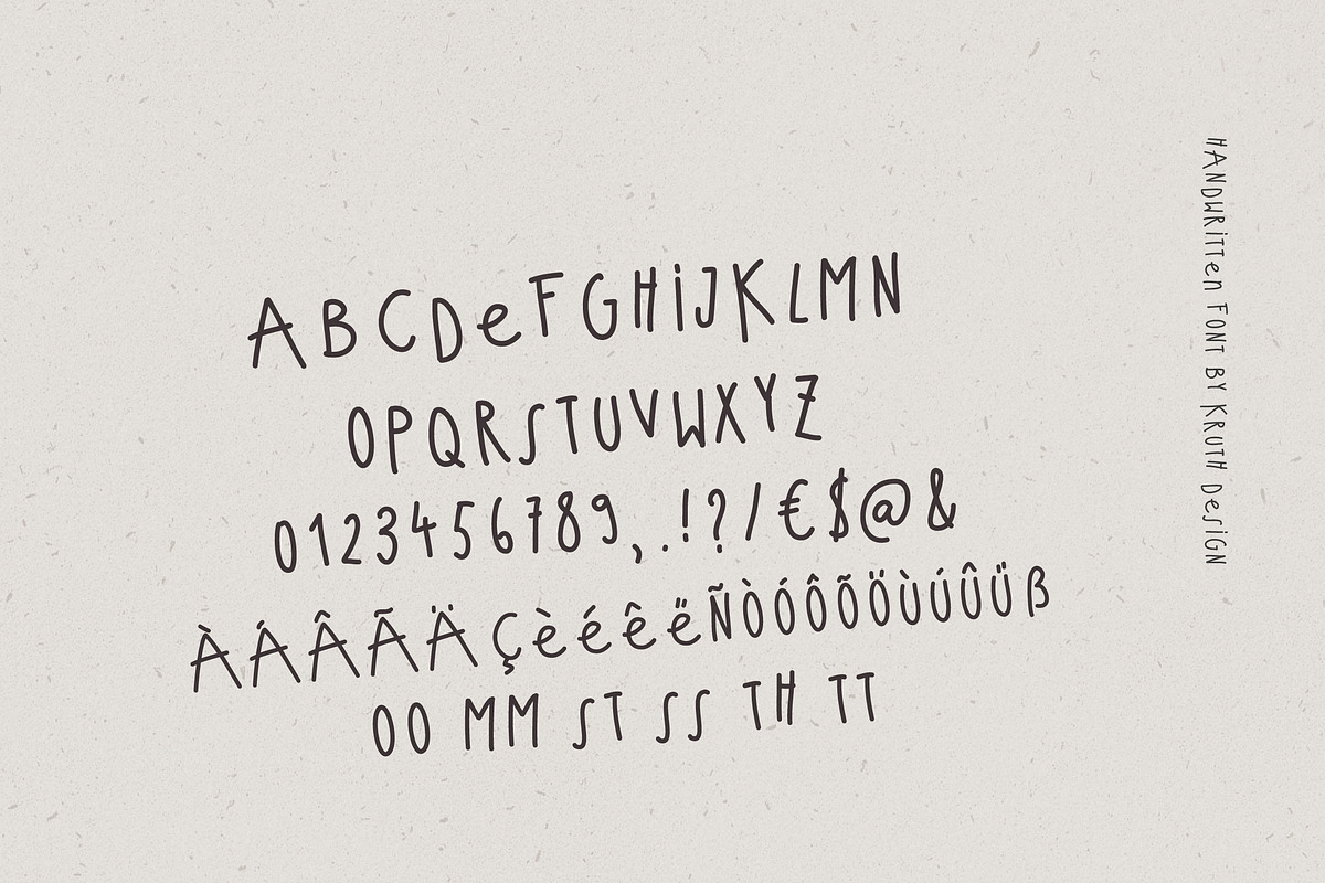 The Kids Font / handwritten, a Handwritten Font by KruthDesign (Photo 7 of 11)