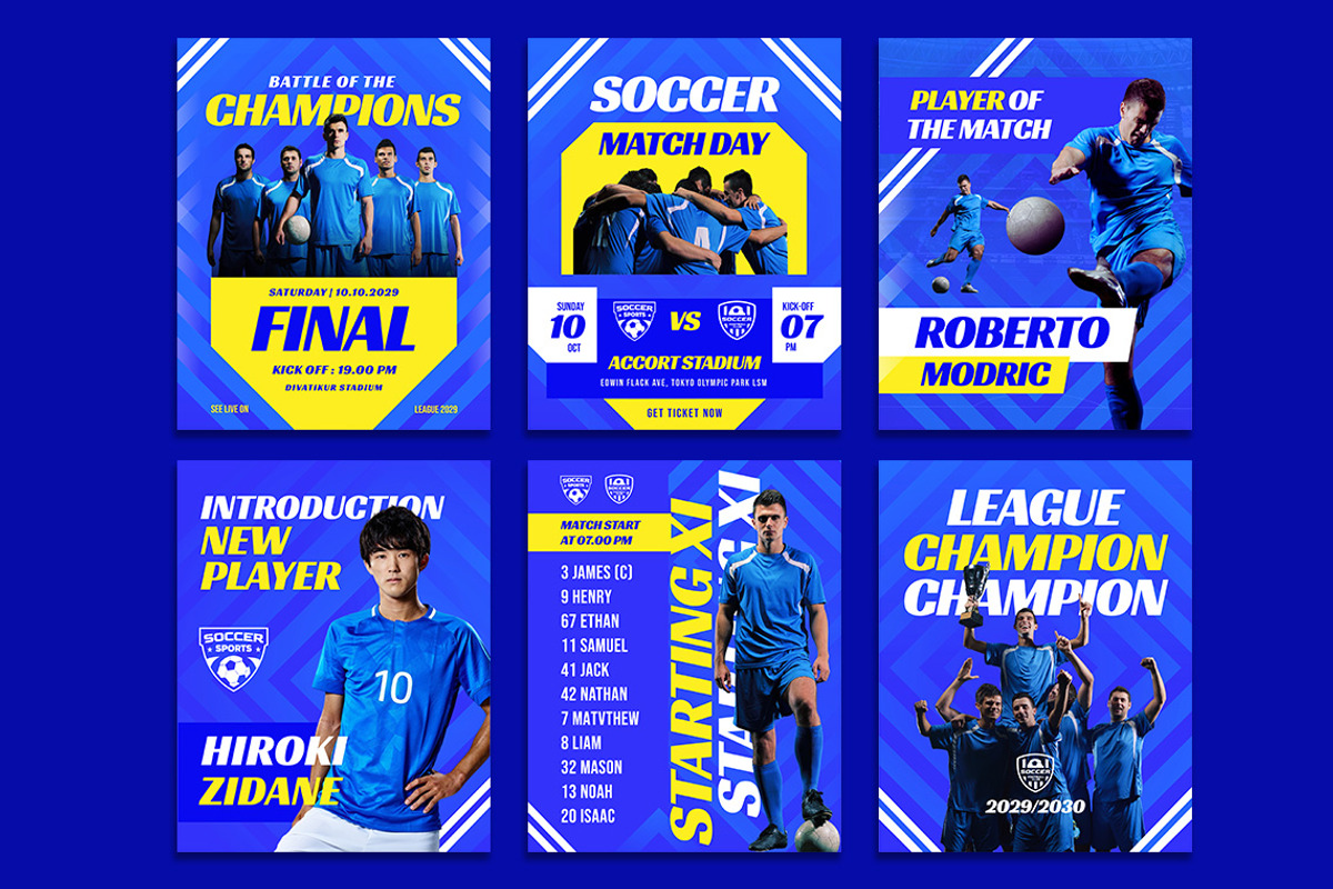 Energetic Sport Social Media - Canva, a Social Media Template by Jiwstudio (Photo 3 of 5)
