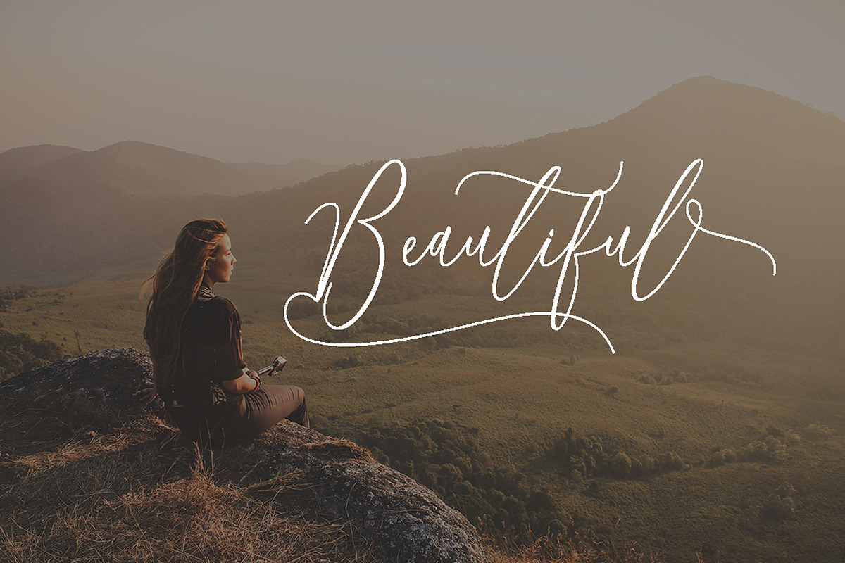 Memories, a Script Font by PollemSt (Photo 2 of 9)