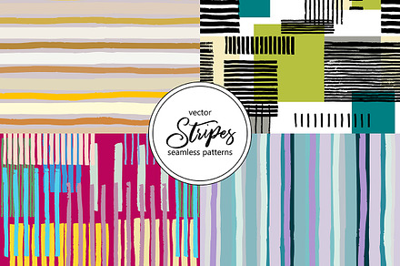 Abstract Seamless Patterns: Stripes