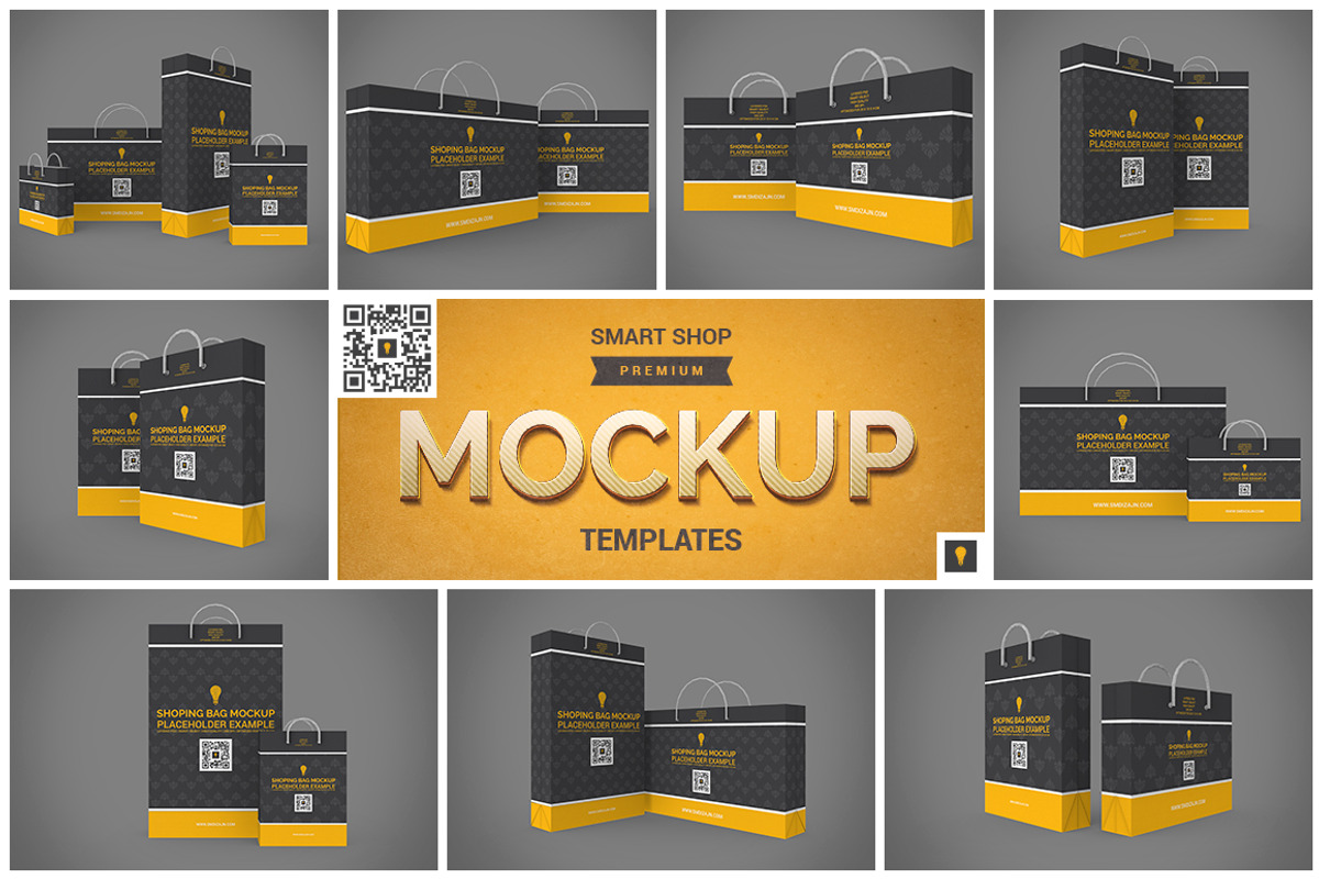 Shopping Bag Mock-up, a Merchandise Mockup by Shocky Design Studio (Photo 1 of 10)